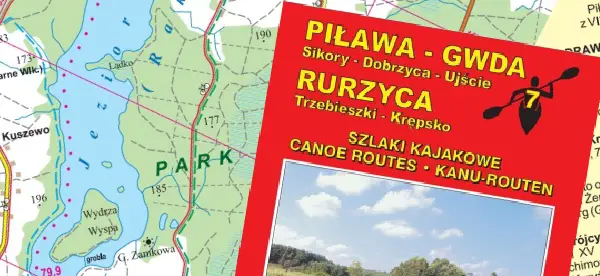 Rzeka Pilawa Mapa kajakowa